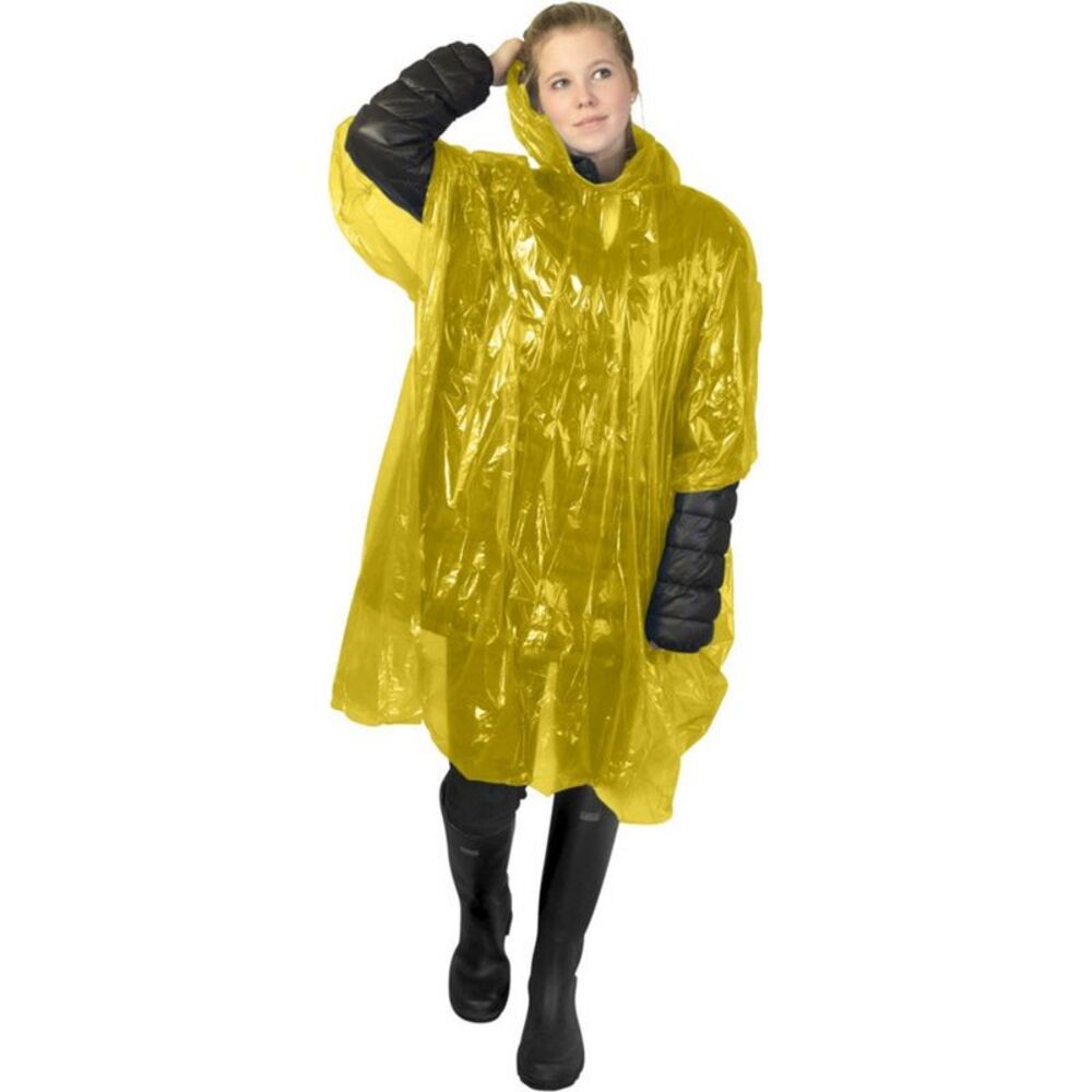 Unisex Adult Mayan Recycled Plastic Raincoat / Yellow